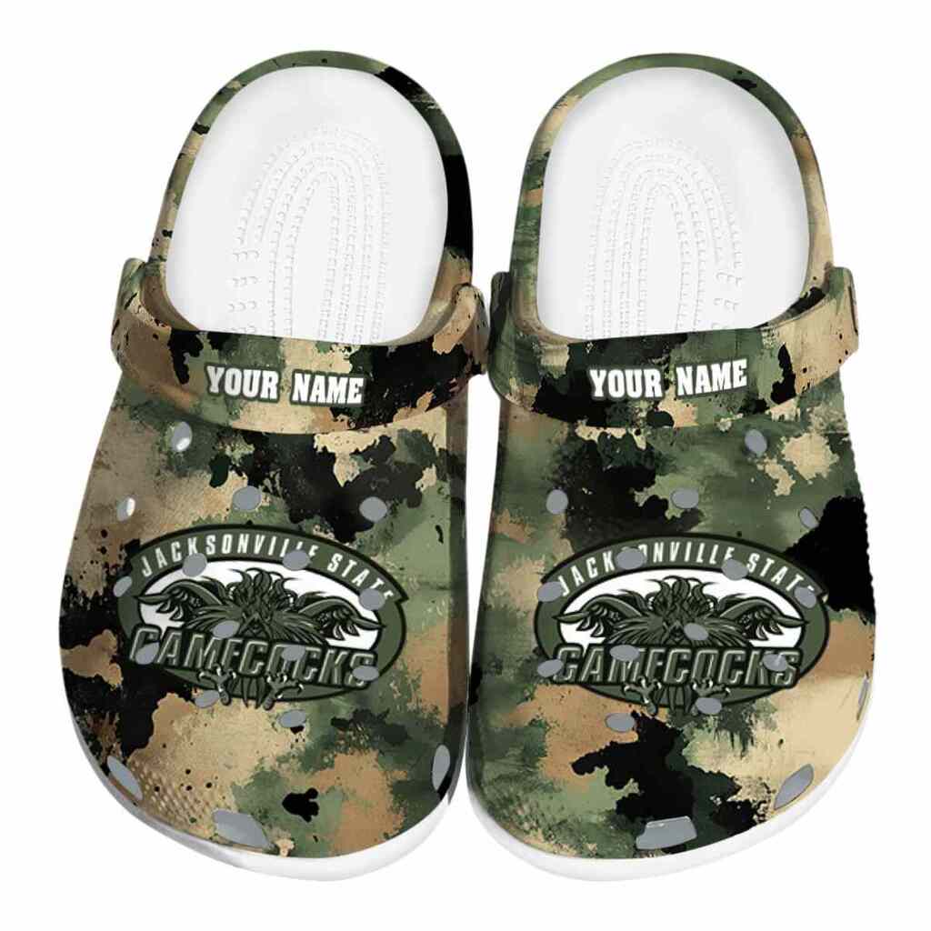 Personalized Jacksonville State Gamecocks Camouflage Craze ClogTVC1801765