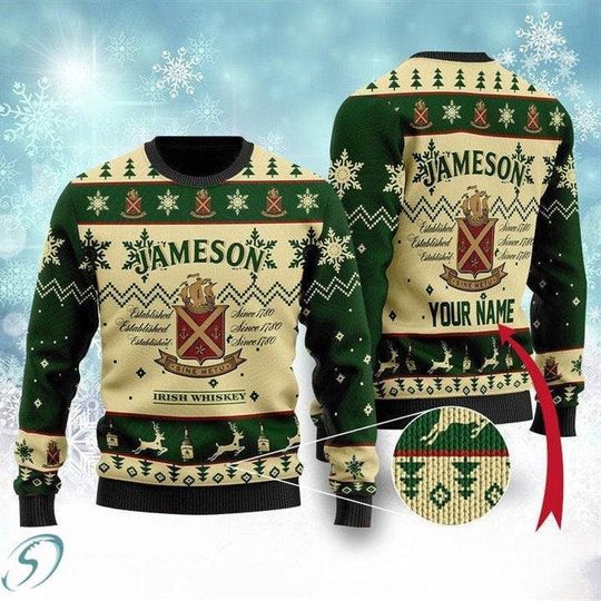 Personalized Jameson Irish Whiskey Sweater - Image 2