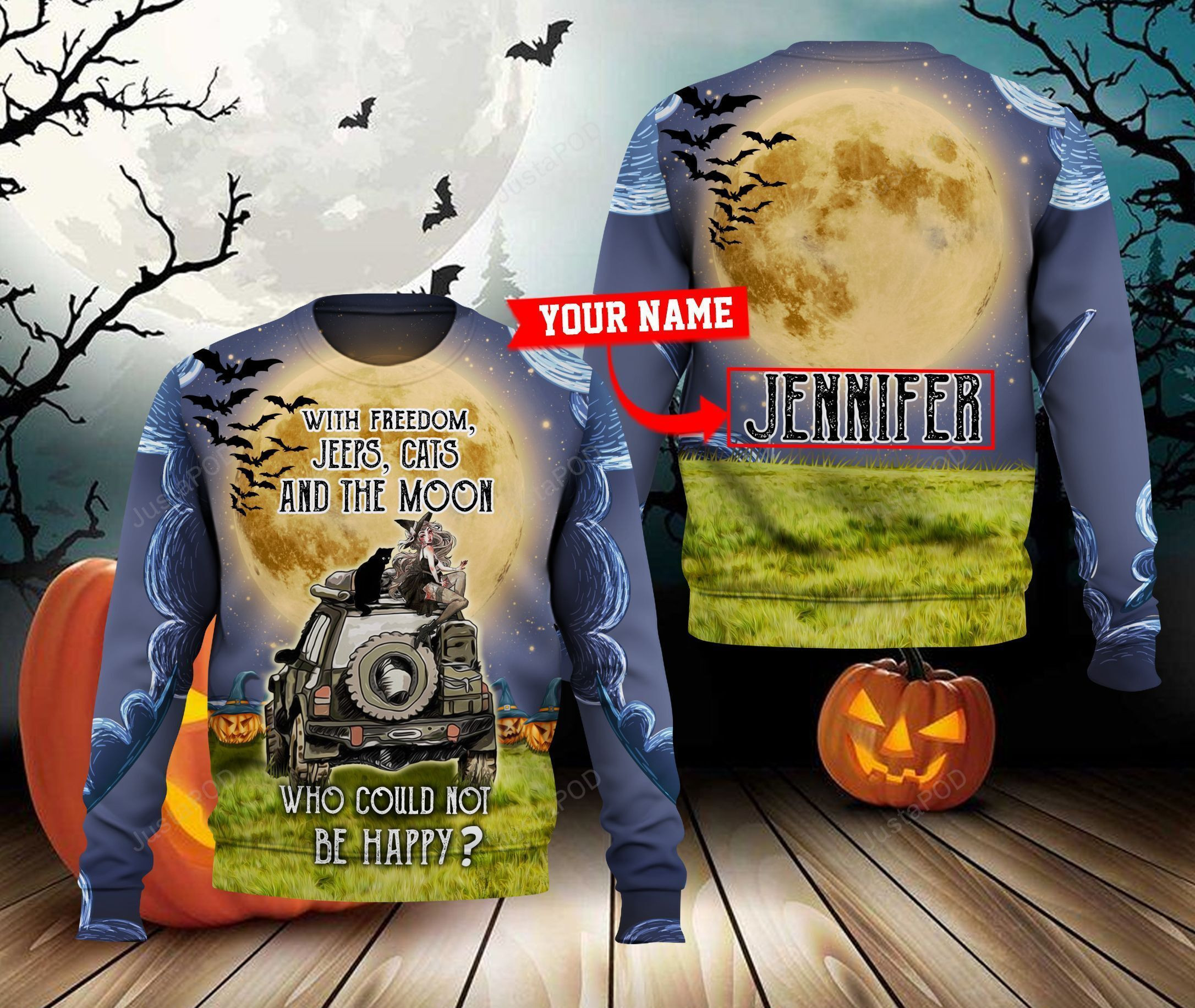 Personalized Jeeps 3D All Over Print Hoodie, Zip Hoodie