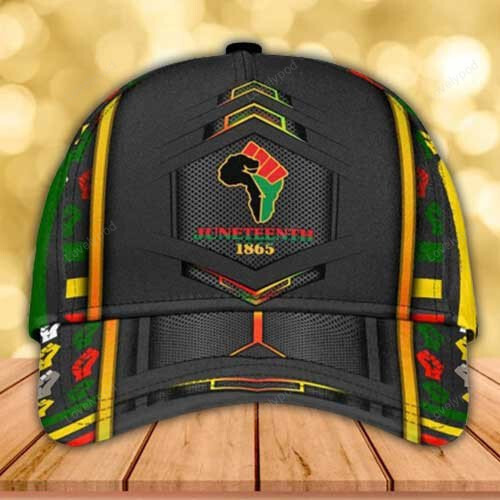 Personalized Juneteenth 1865 Cap, African American Hat, Black Woman 3D Classic Cap, Black Man Hat Trucker Hats Custom Hats Gifts For Men & Women