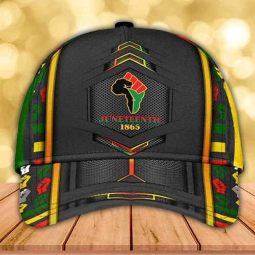 Personalized Juneteenth 1865 Cap, African American Hat, Black Woman 3D Classic Cap, Black Man Hat Trucker Hats Custom Hats Gifts For Men & Women