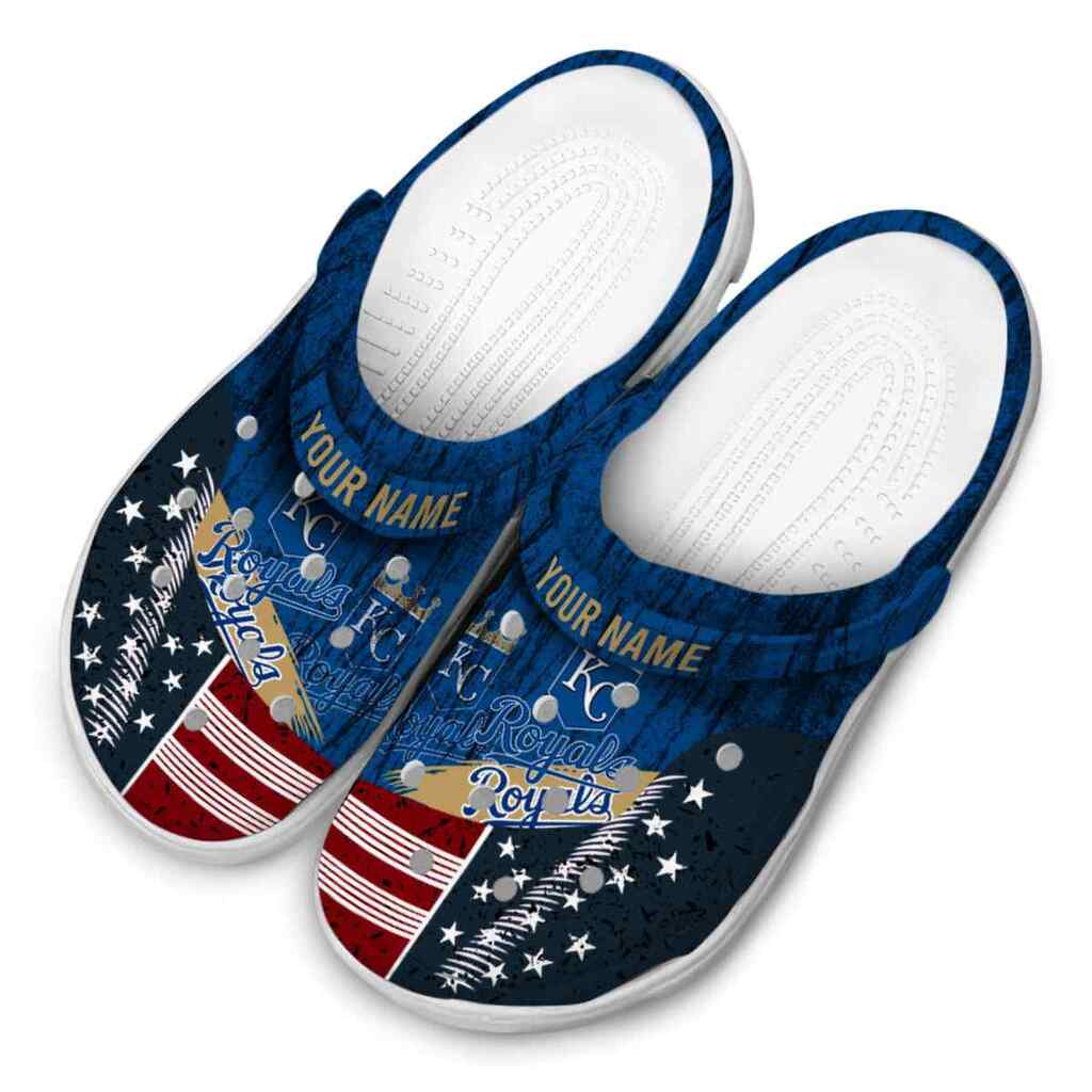 Personalized Kansas City Royals Star-Spangled Side Pattern ClogTVC180127 - Image 4