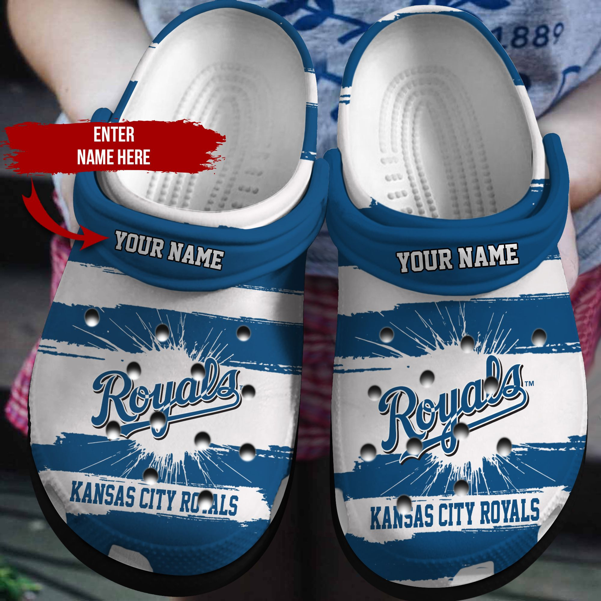 Personalized Kansas Clog Shoescrocband Clog