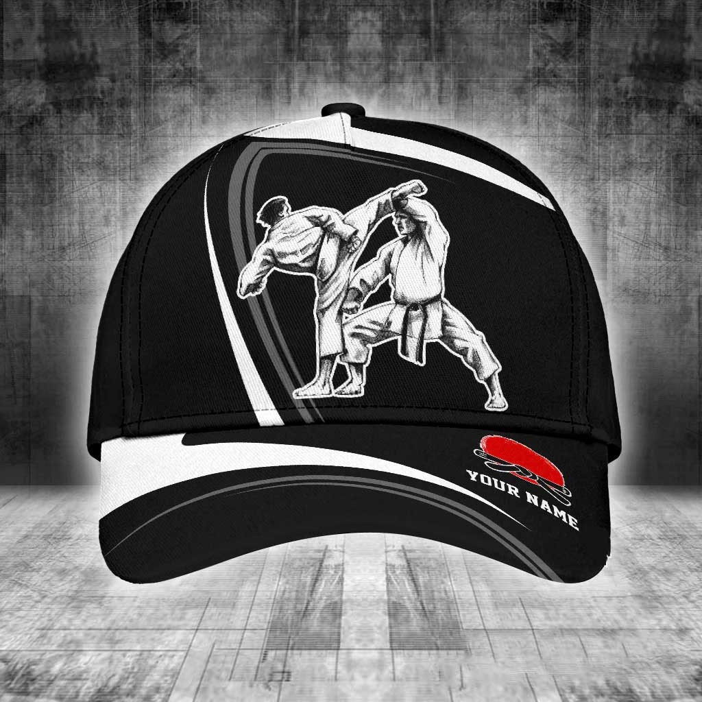 Personalized Karate Classic Cap for Men, Son, Custom Name Karate Students Trucker Hats Custom Hats Gifts For Men & Women