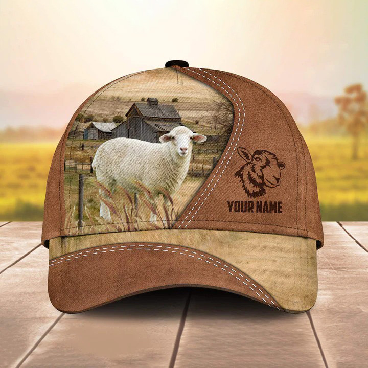 Personalized Katahdin Sheep Hats For Farmers, Katahdin Sheep Vintage Cap for Men, Husband and Dad Trucker Hats Custom Hats Gifts For Men & Women