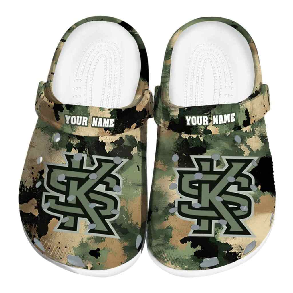 Personalized Kennesaw State Owls Camouflage Craze ClogTVC1801698