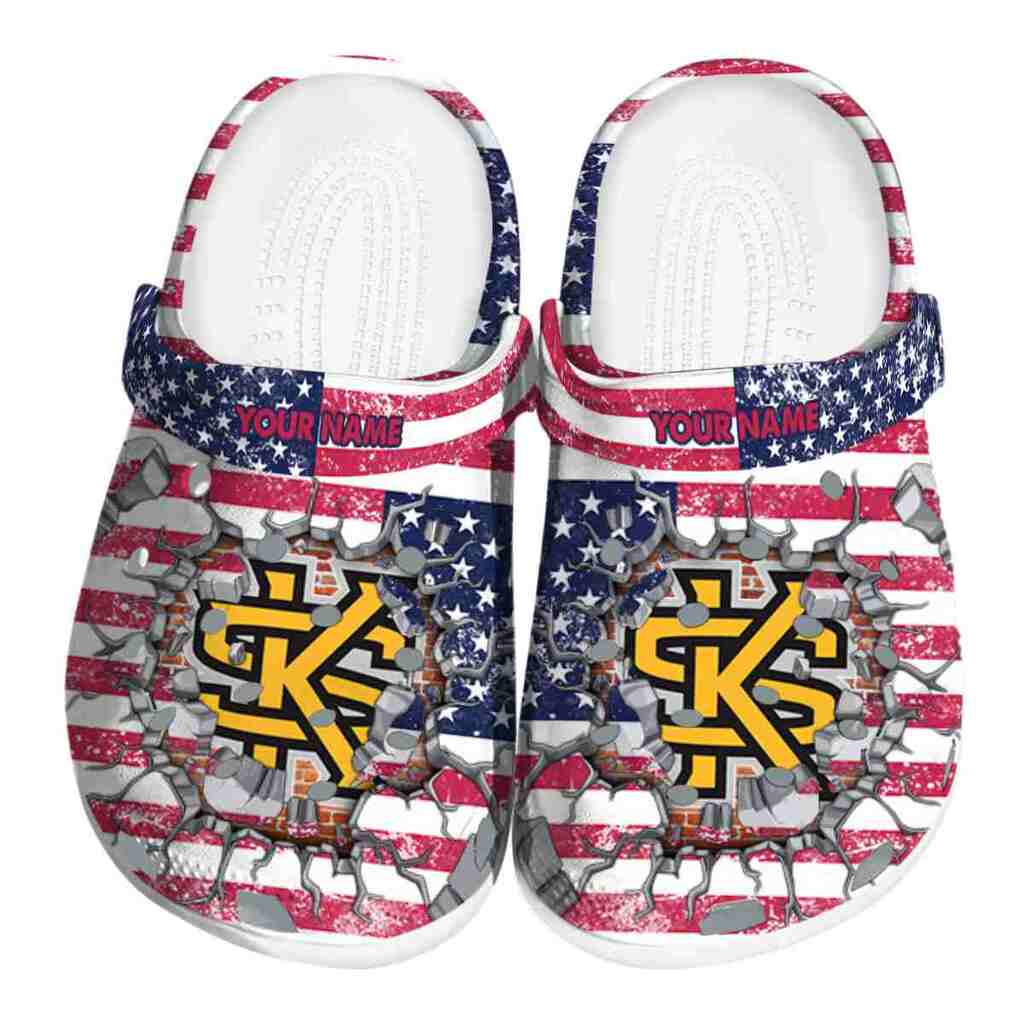 Personalized Kennesaw State Owls Freedom Splinter ClogTVC1801818