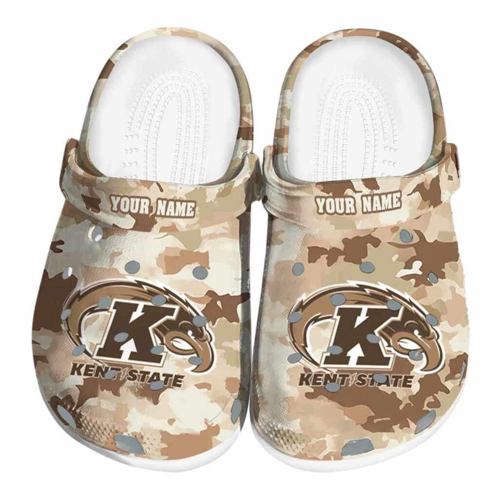Personalized Kent State Golden Flashes Desert Camo ClogTVC1801697