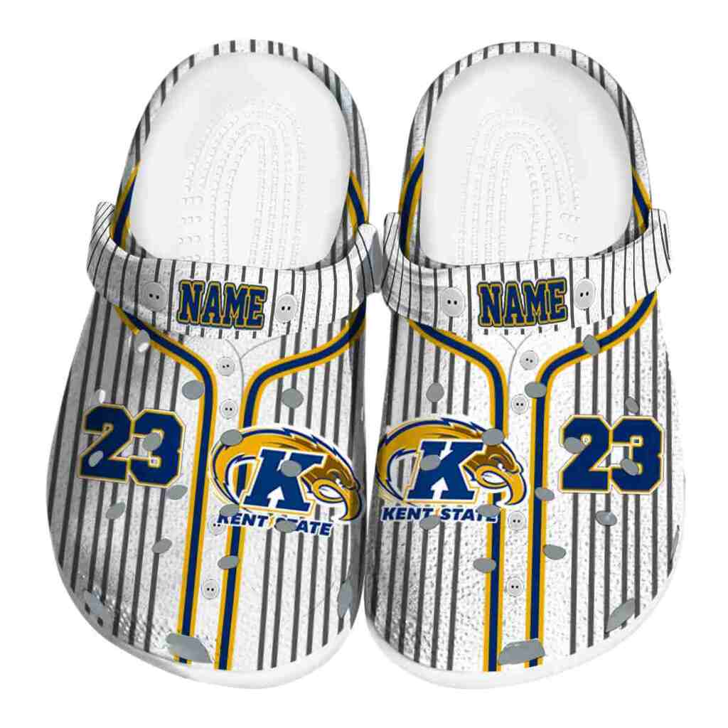 Personalized Kent State Golden Flashes Pinstripe Pattern ClogTVC1801711
