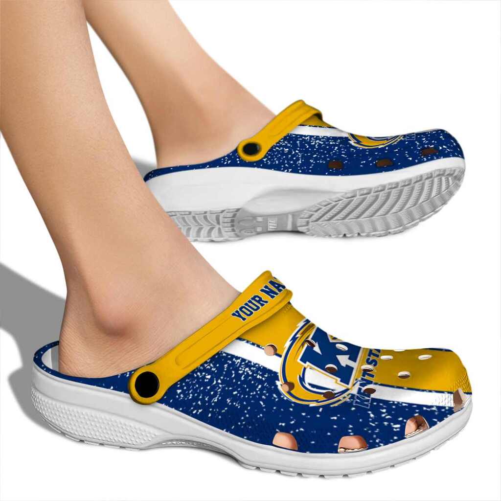 Personalized Kent State Golden Flashes Vertical Stripes ClogTVC1801711 - Image 2
