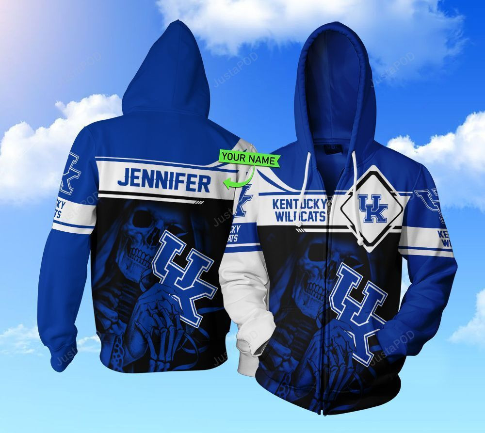 Personalized Kentucky Wildcats Football 3D All Over Print Hoodie, Zip Hoodie