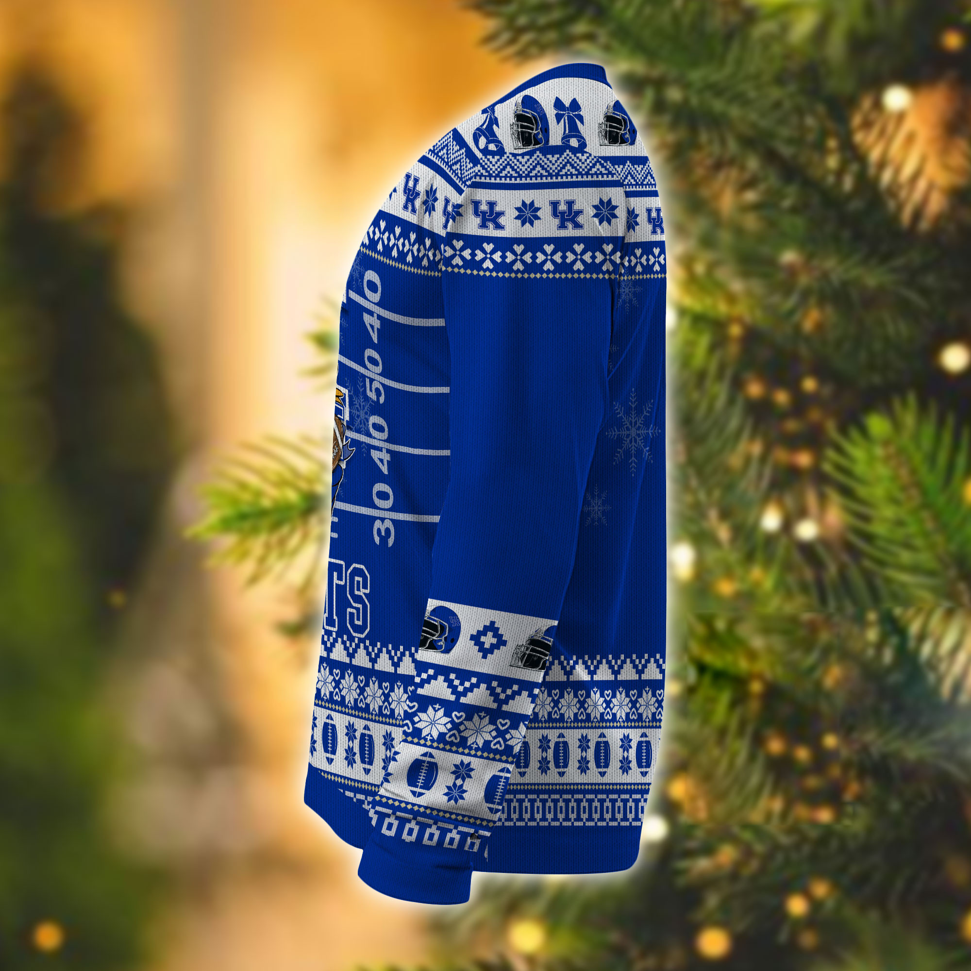 Personalized Kentucky Wildcats Mickey Ugly Christmas Sweater Adult 3D Funny Matching for family - Image 4