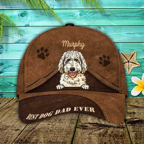Personalized Labradoodle Hat, Custom Photo Labradoodle 3D Cap Trucker Hats Custom Hats Gifts For Men & Women