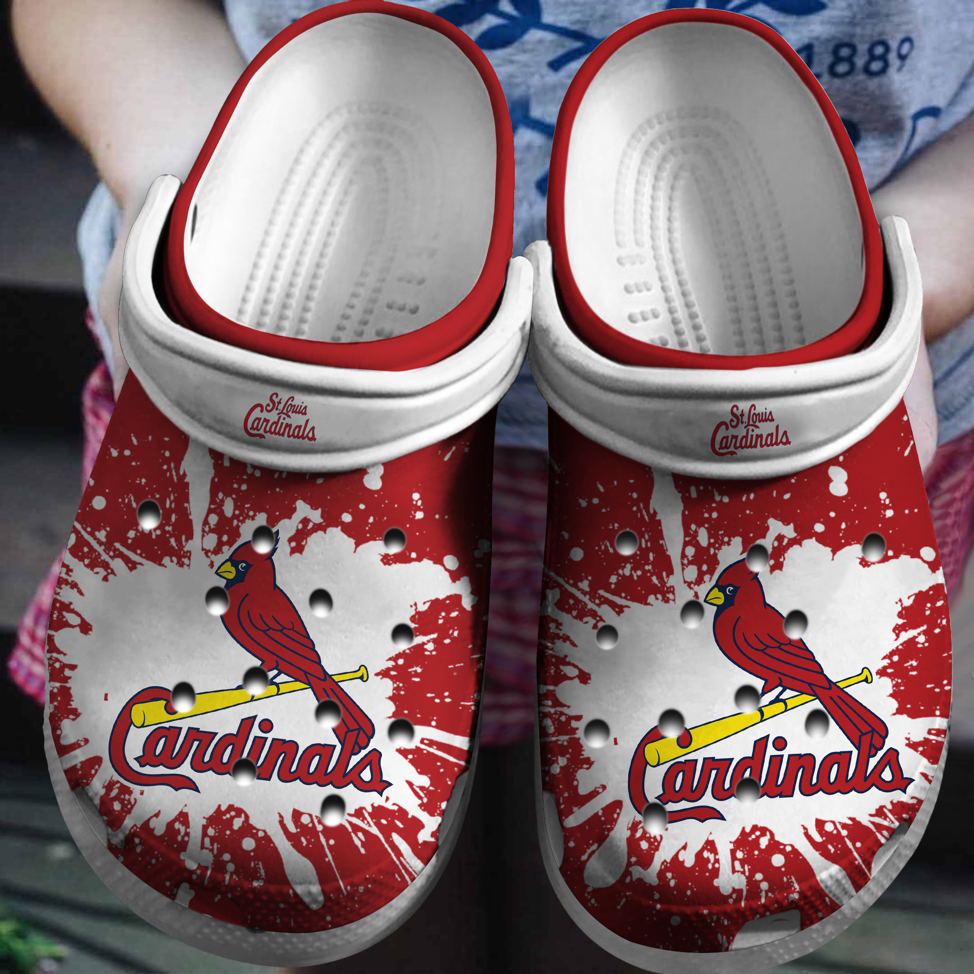 Personalized LaCardinals Baseball Team Crocs Clog Custom Name Shoes