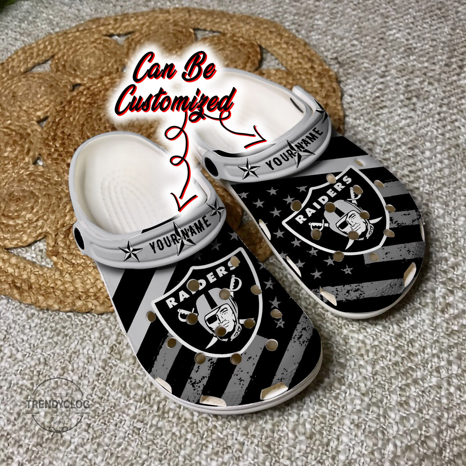 Personalized LaRaiders Football Team Crocs Clog Custom Name Shoes