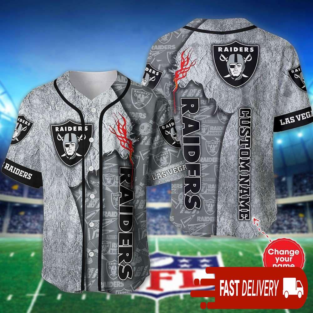 Personalized Las Vegas Raiders Baseball Jersey Shirt NLF Gifts For Fans