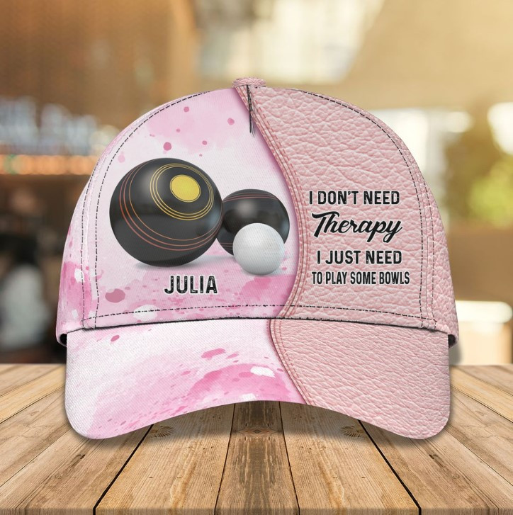 Personalized Lawn Bowls Classic Cap for Men, Custom Name Lawn Bowls Players Hats for Friends Trucker Hats Custom Hats Gifts For Men & Women
