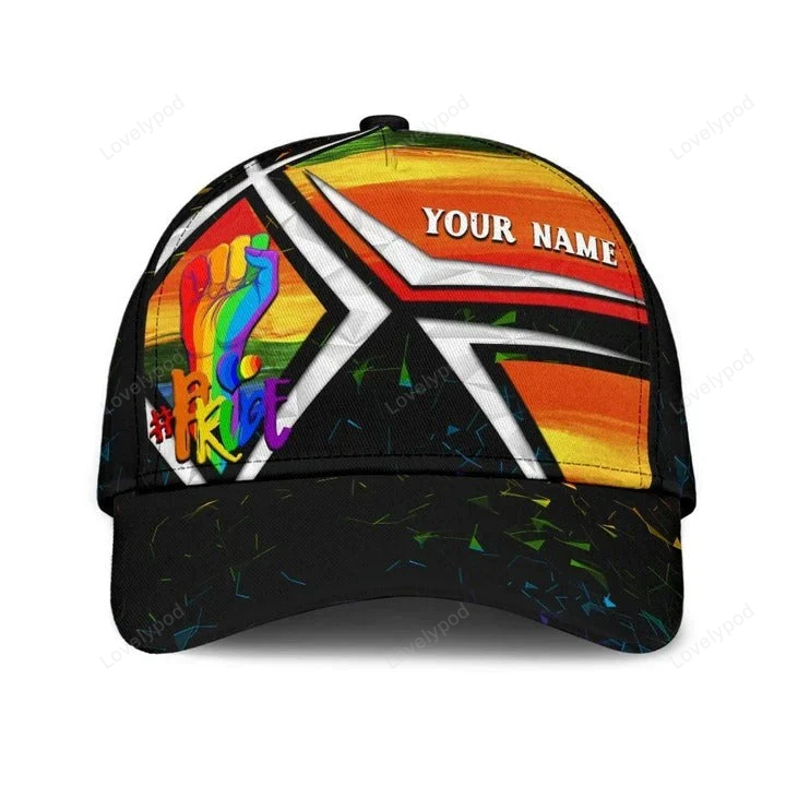 Personalized Lgbt Baseball Cap Hat, Pride Love Wins Lgbt Classic Cap Hat Trucker Hats Custom Hats Gifts For Men & Women