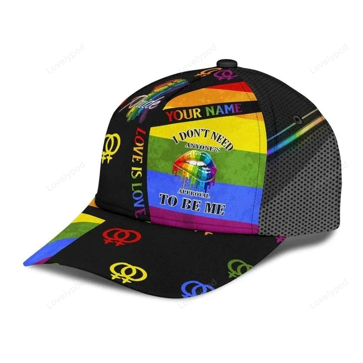 Personalized Lgbt Baseball Cap Hat, Pride Love Wins Lgbt Classic Cap Hat Trucker Hats Custom Hats Gifts For Men & Women