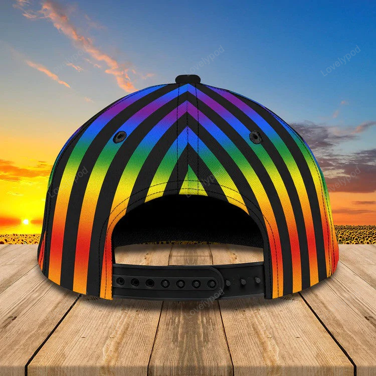 Personalized LGBT Couple Cap for LGBT Pride Month 3D Classic Cap, Gift for Him and Her Trucker Hats Custom Hats Gifts For Men & Women