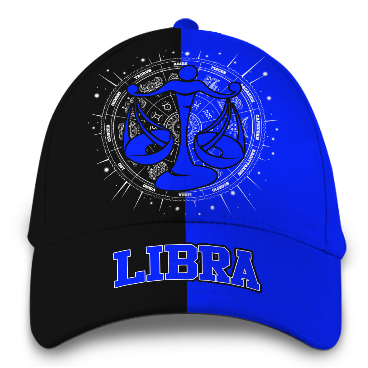 Personalized Libra Blue Zodiac Hat Classic Cap Trucker Hats Custom Hats Gifts For Men & Women