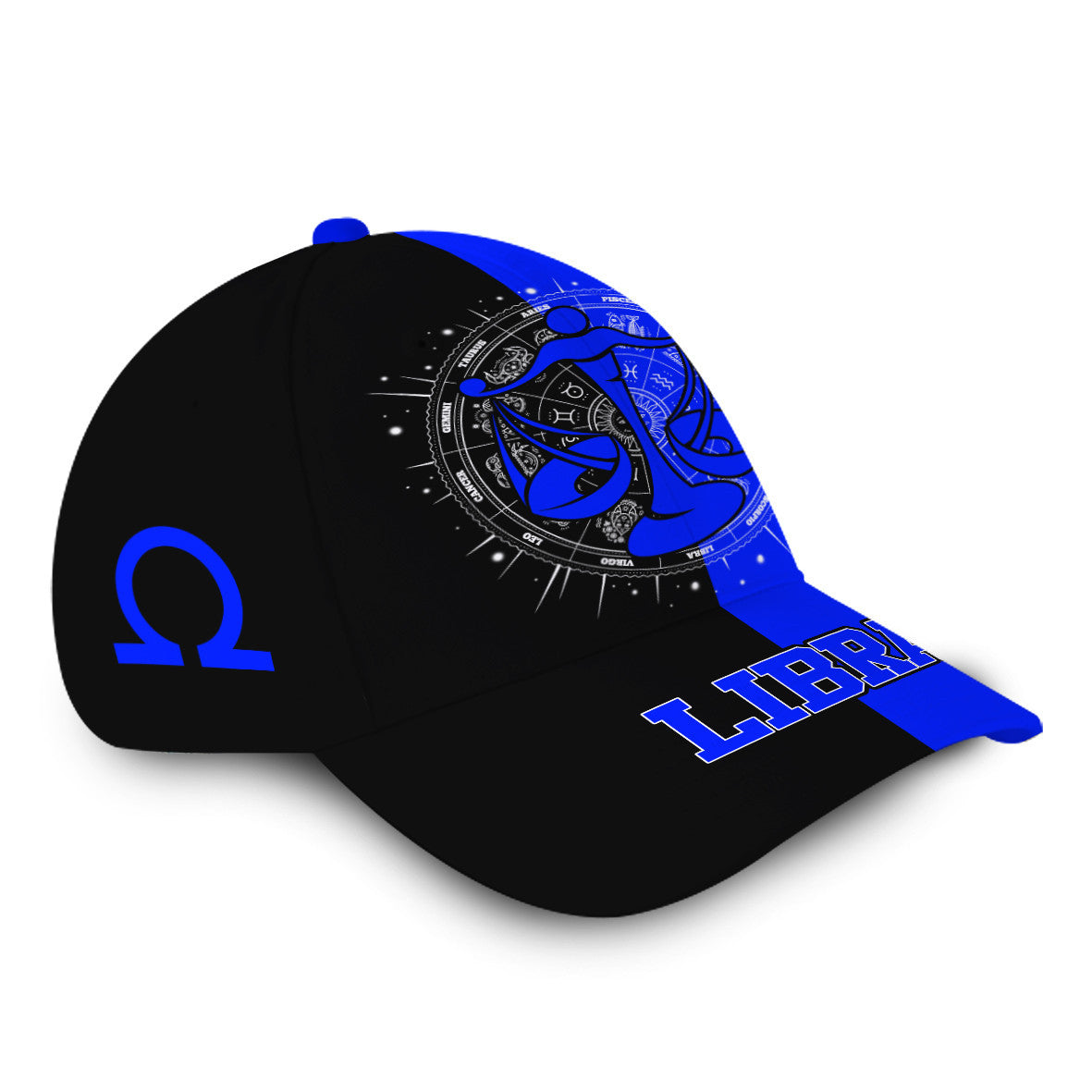 Personalized Libra Blue Zodiac Hat Classic Cap Trucker Hats Custom Hats Gifts For Men & Women