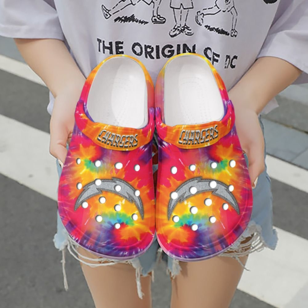 Personalized LoChargers Football Team Crocs Clog Custom Name Shoes 2