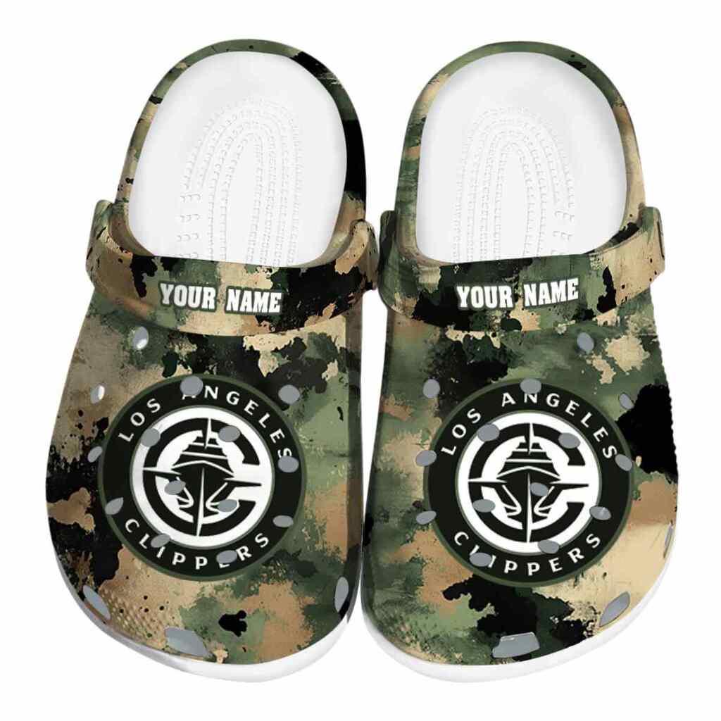 Personalized Los Angeles Clippers Camouflage Craze ClogTVC1801709