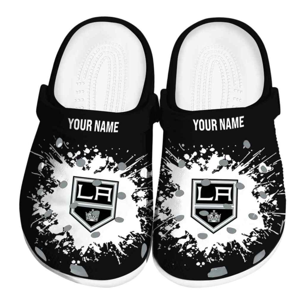 Personalized Los Angeles Kings Splatter Background ClogTVC1801878