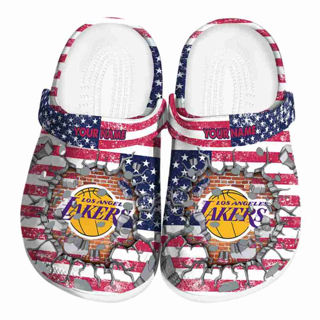 Personalized Los Angeles Lakers Freedom Splinter ClogTVC1801919