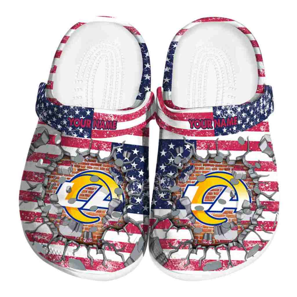 Personalized Los Angeles Rams Freedom Splinter ClogTVC180111