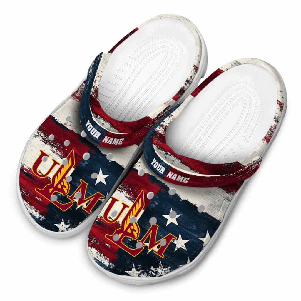Personalized Louisiana-Monroe Warhawks Patriotic Stripes ClogTVC1801698 - Image 4