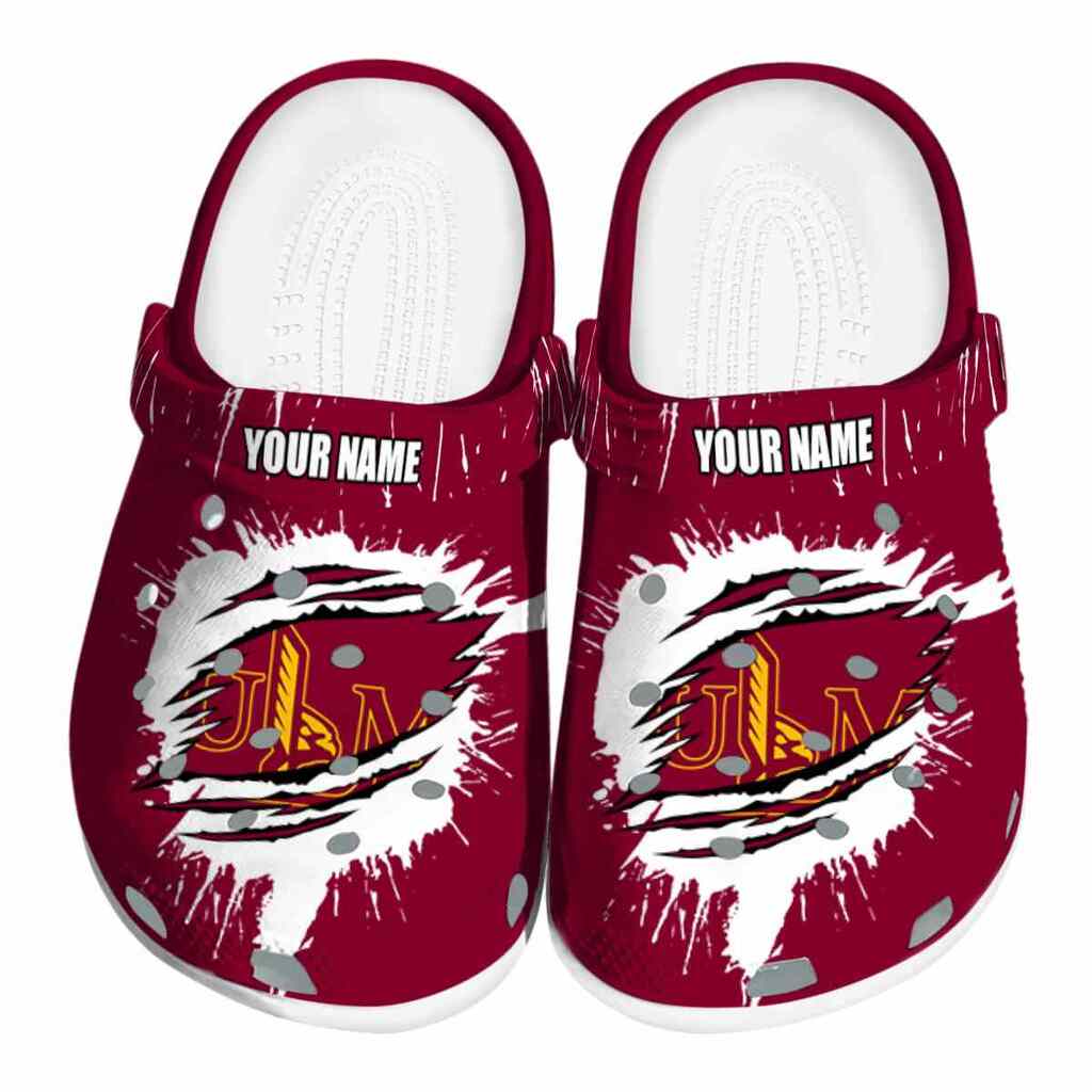 Personalized Louisiana-Monroe Warhawks Splash Motif Background ClogTVC1801725