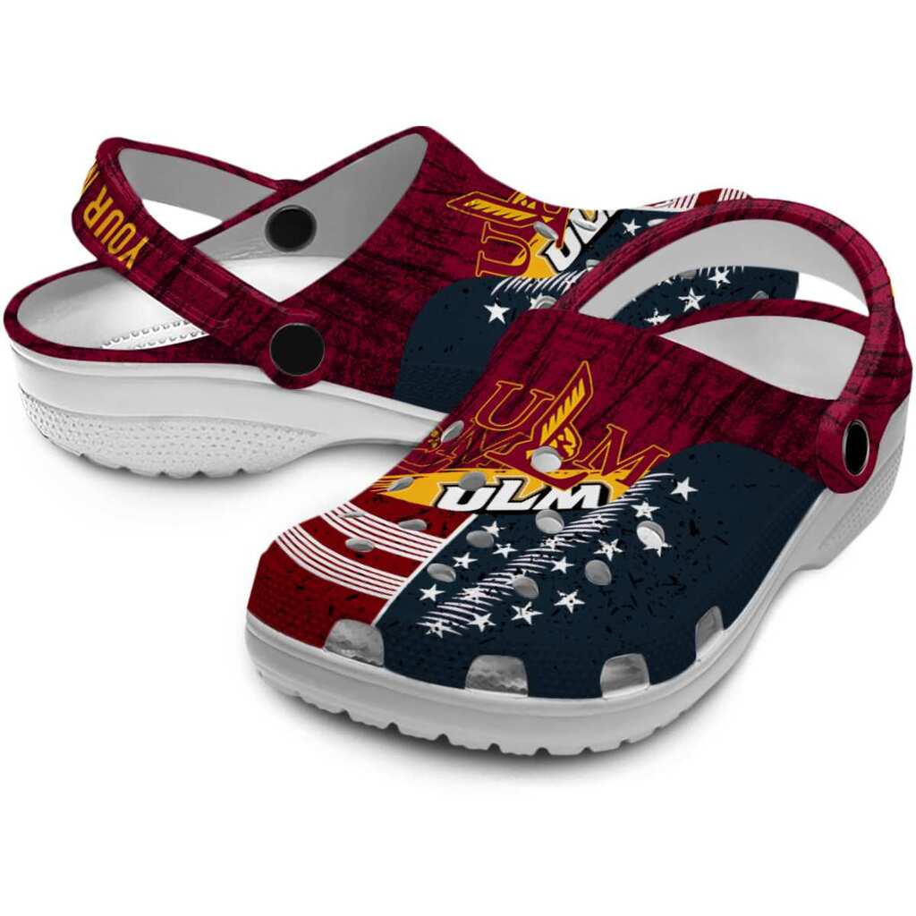 Personalized Louisiana-Monroe Warhawks Star-Spangled Side Pattern ClogTVC1801725 - Image 3