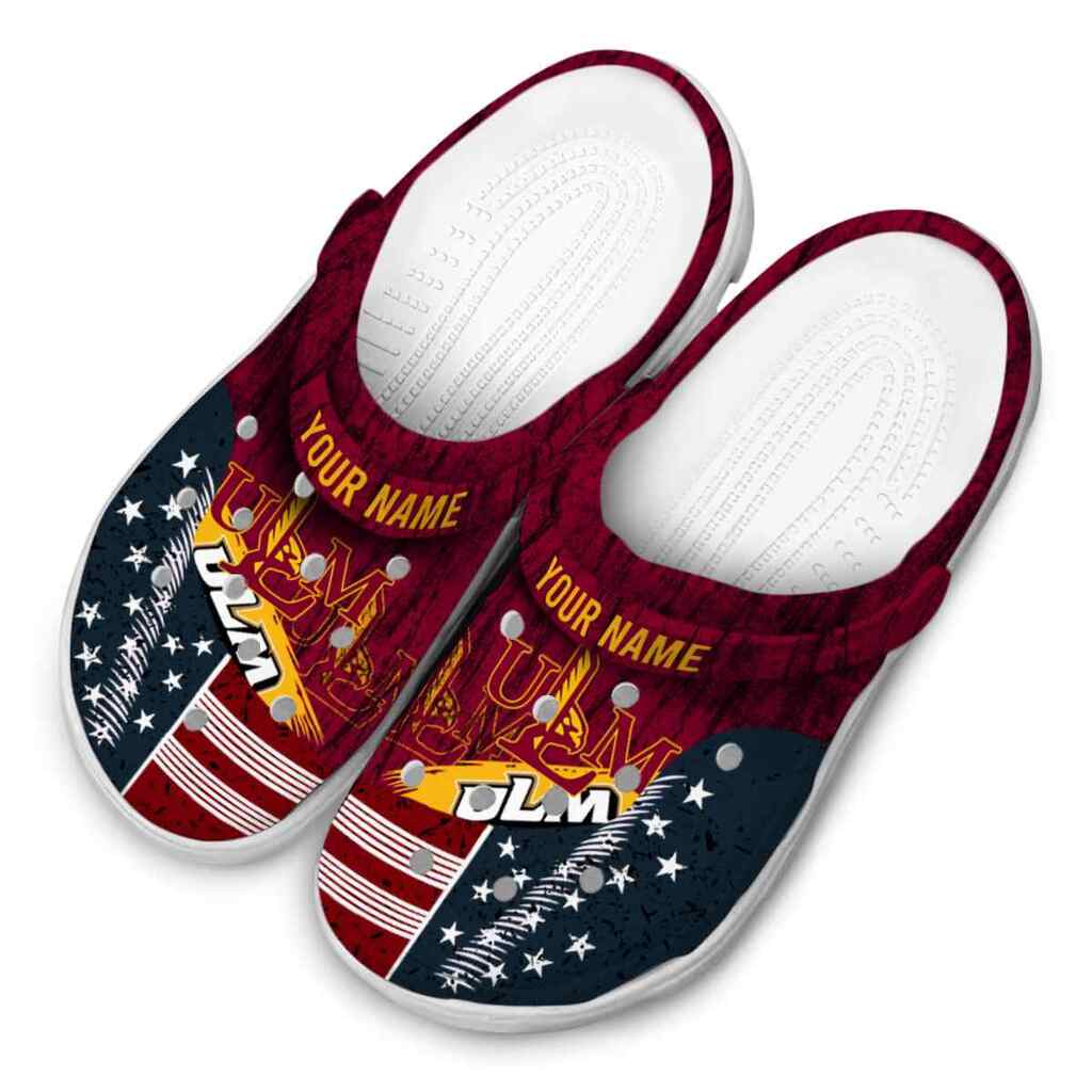 Personalized Louisiana-Monroe Warhawks Star-Spangled Side Pattern ClogTVC1801725 - Image 4