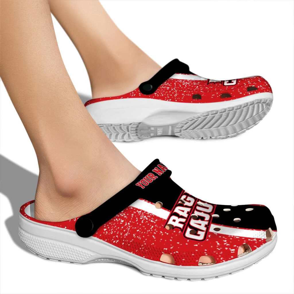 Personalized Louisiana Ragin’ Cajuns Vertical Stripes ClogTVC1801832 - Image 2