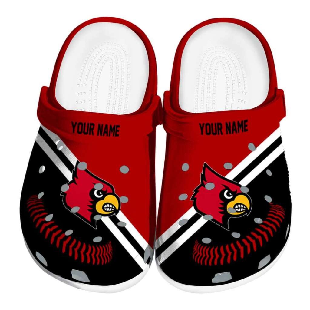 Personalized Louisville Cardinals Baseball Motif ClogTVC180113