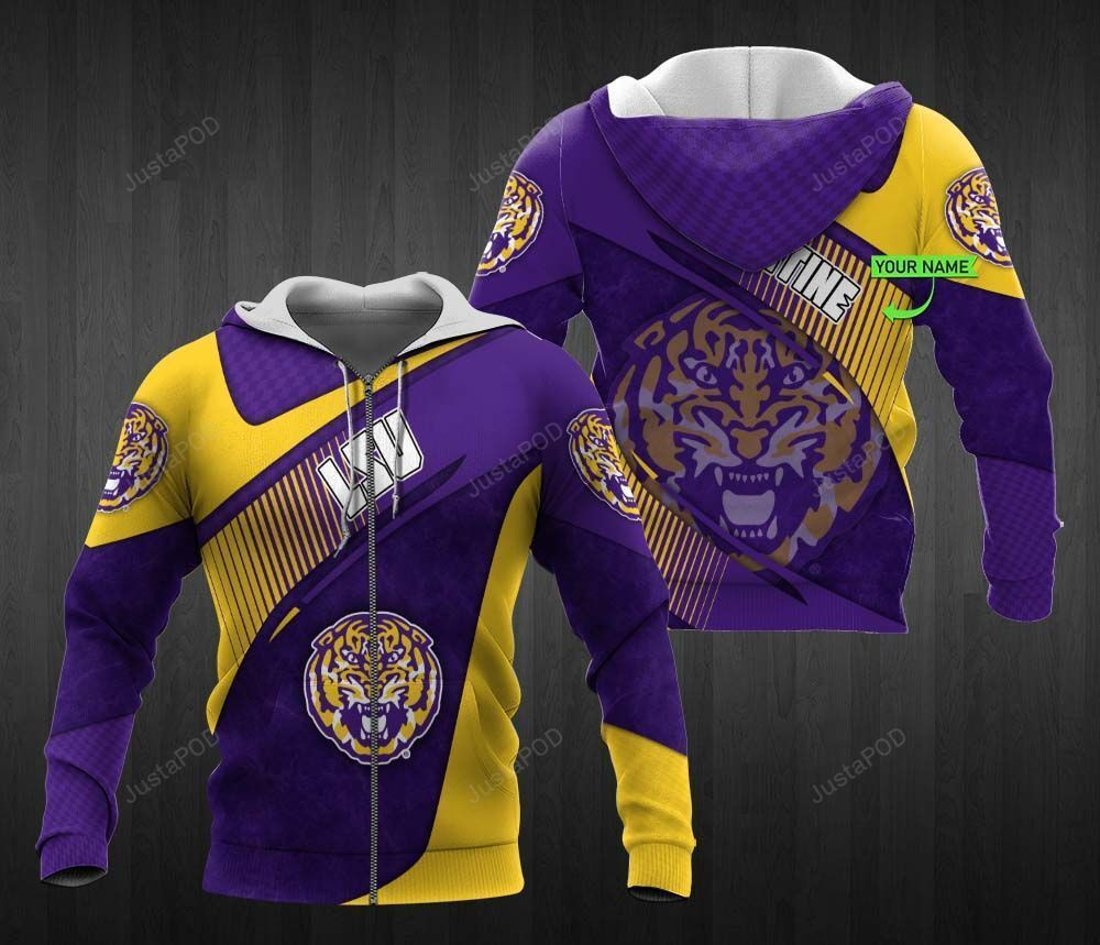 Personalized LSU Tigers Football 3D All Over Print Hoodie, Zip Hoodie