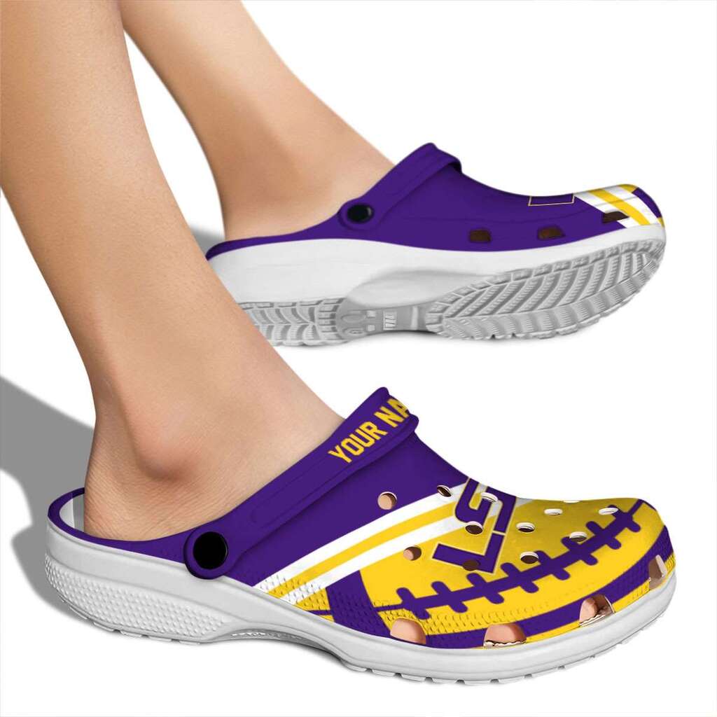 Personalized LSU Tigers Football Motif ClogTVC180114 - Image 2