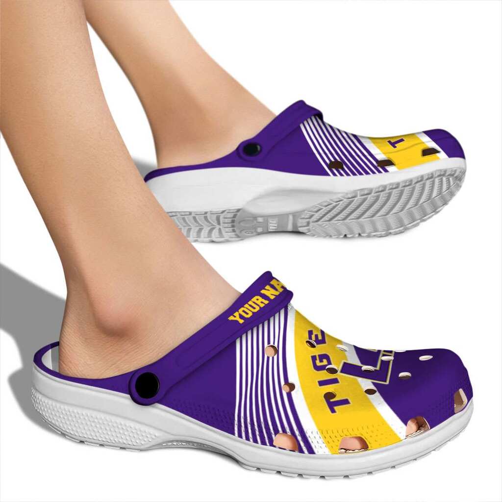 Personalized LSU Tigers Vibrant Dual-Tone ClogTVC180113 - Image 2