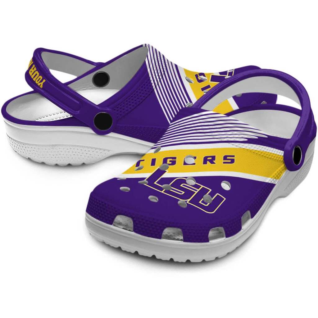 Personalized LSU Tigers Vibrant Dual-Tone ClogTVC180113 - Image 3
