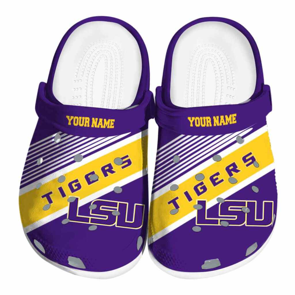 Personalized LSU Tigers Vibrant Dual-Tone ClogTVC180113