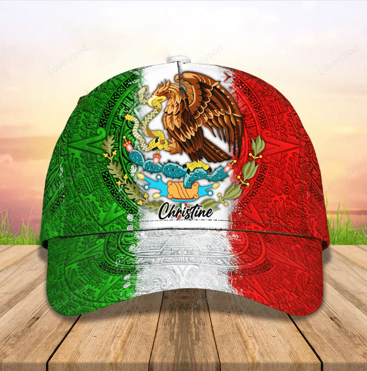 Personalized Mexican 3D Baseball Cap for Men & Women, Mexican community in the US Hat Trucker Hats Custom Hats Gifts For Men & Women