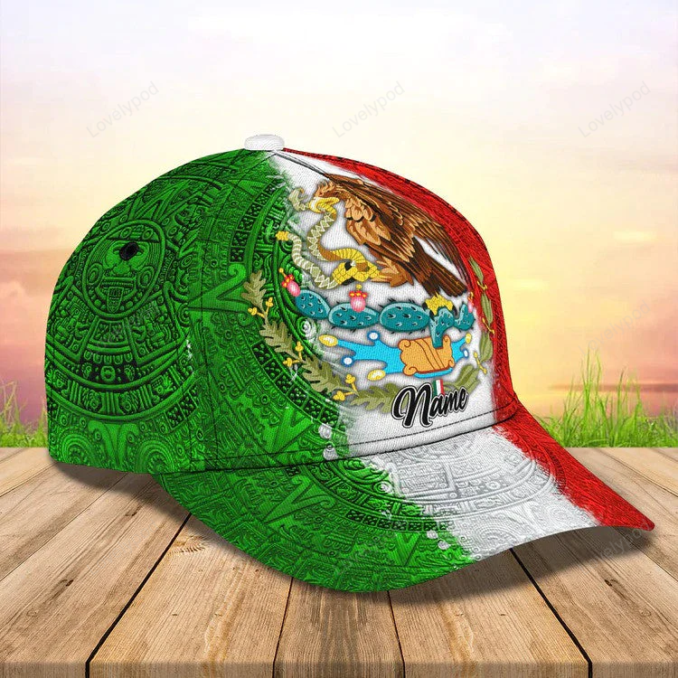 Personalized Mexican 3D Baseball Cap for Men & Women, Mexican community in the US Hat Trucker Hats Custom Hats Gifts For Men & Women