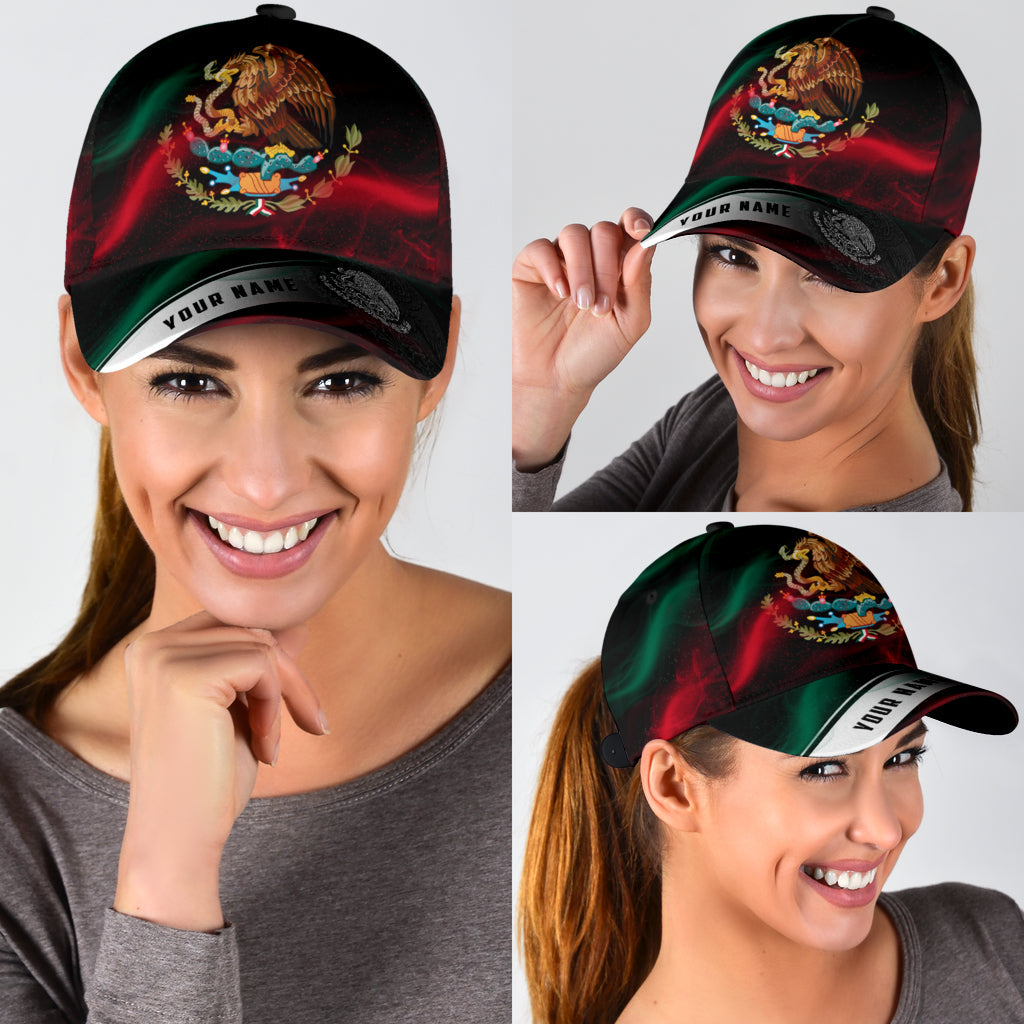 Personalized Mexico Smoke 3D Classic Cap, Baseball Hat For Mexican, Mexico Hat Cap Trucker Hats Custom Hats Gifts For Men & Women