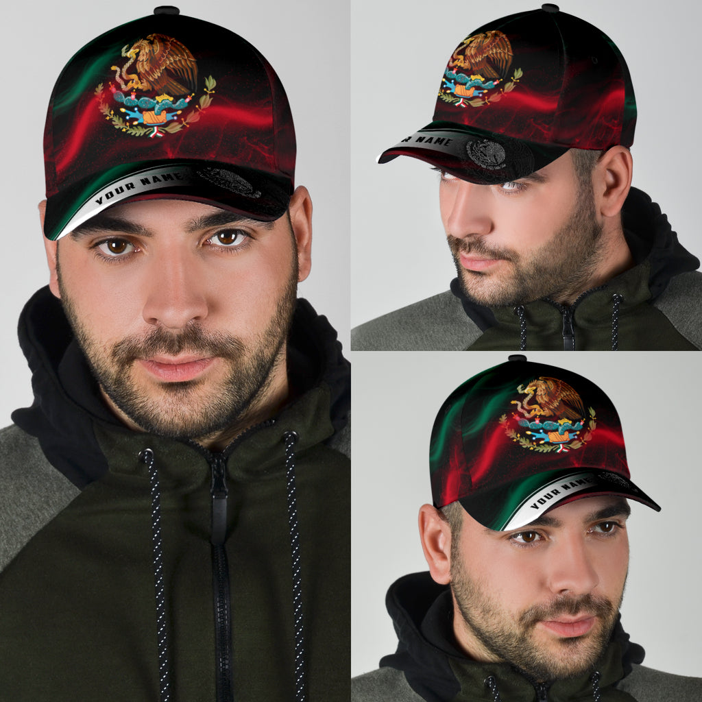 Personalized Mexico Smoke 3D Classic Cap, Baseball Hat For Mexican, Mexico Hat Cap Trucker Hats Custom Hats Gifts For Men & Women