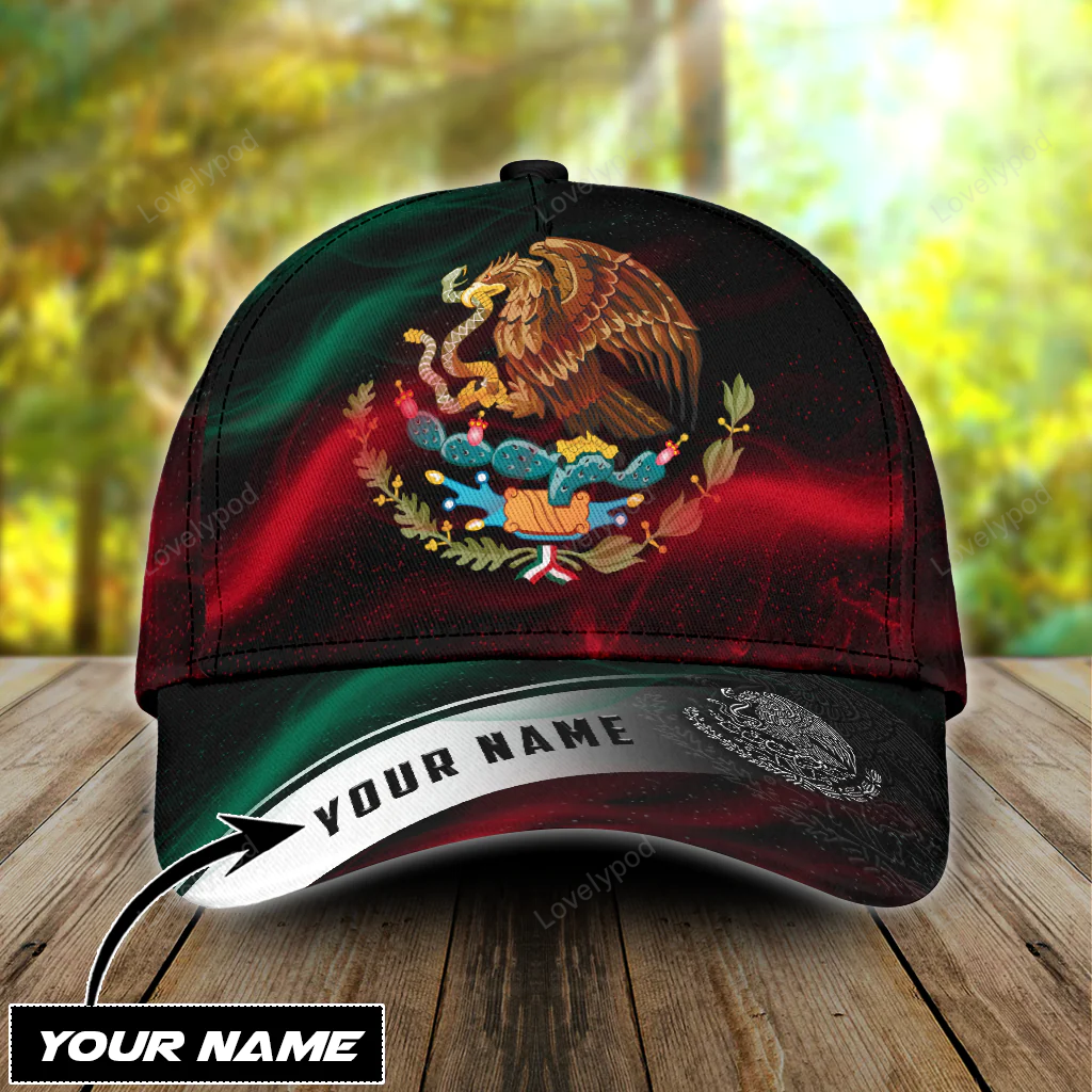 Personalized Mexico Smoke 3D Classic Cap, Baseball Hat For Mexican, Mexico Hat Cap Trucker Hats Custom Hats Gifts For Men & Women