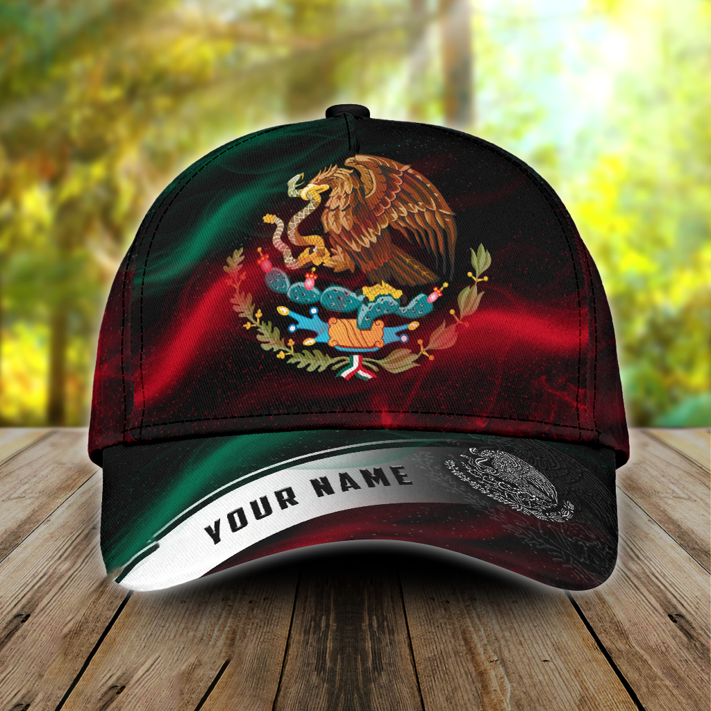 Personalized Mexico Smoke 3D Classic Cap, Baseball Hat For Mexican, Mexico Hat Cap Trucker Hats Custom Hats Gifts For Men & Women