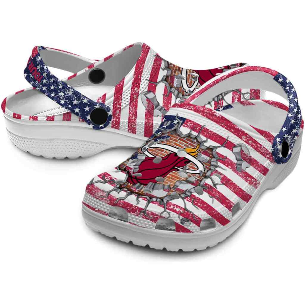 Personalized Miami Heat Freedom Splinter ClogTVC1801709 - Image 3