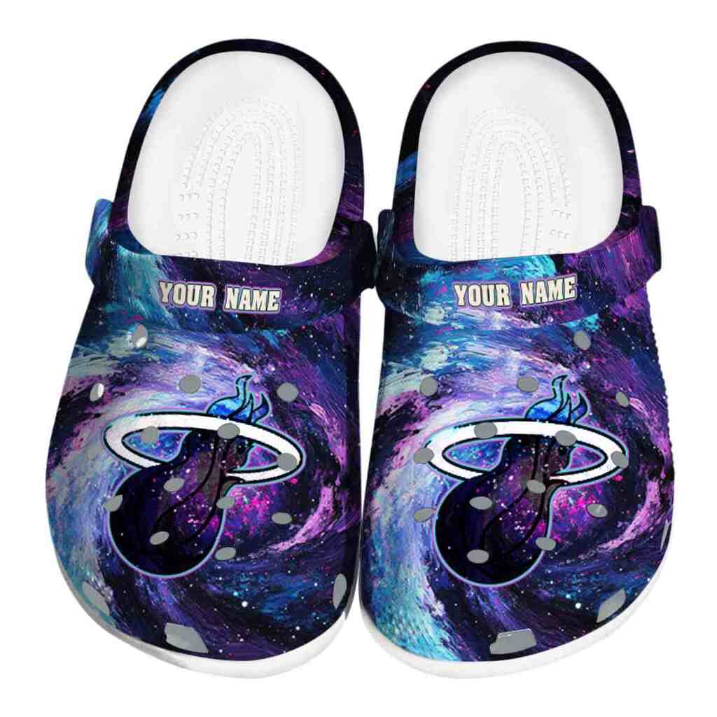 Personalized Miami Heat Galaxy Swirl ClogTVC1801709